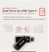 Mälupulk Sandisk Ultra Dual Go USB 128 GB